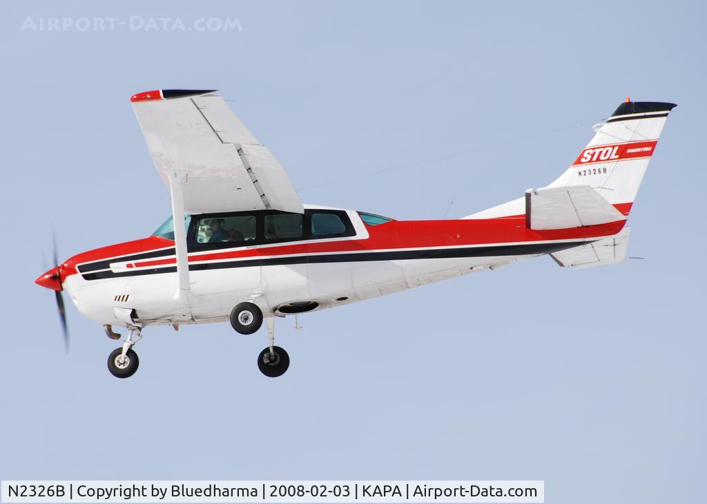 N2326B, 1978 Cessna TU206G Turbo Stationair C/N U20604470, Approach to 17L.