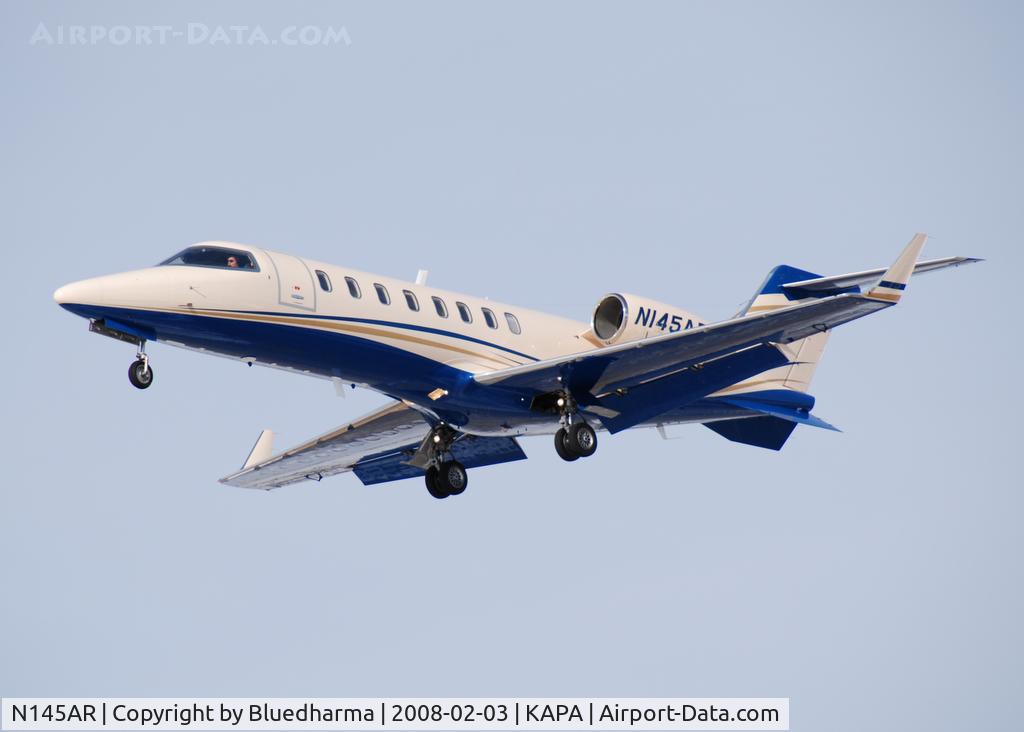 N145AR, 2002 Learjet 45 C/N 203, Approach to 17L.