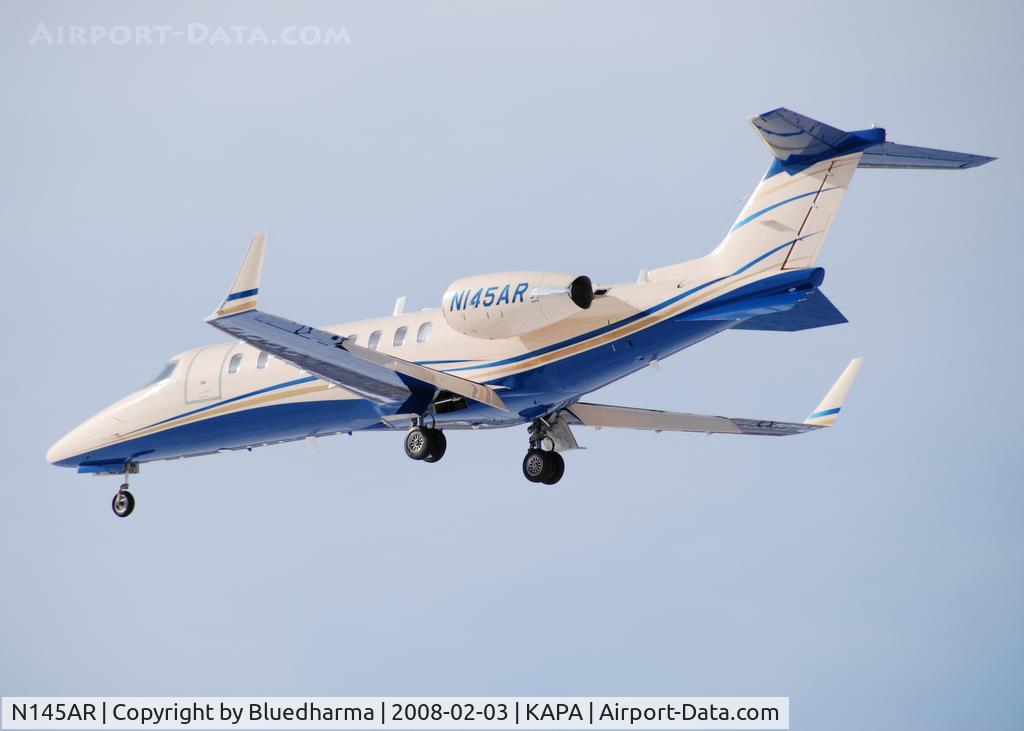N145AR, 2002 Learjet 45 C/N 203, Approach to 17L.