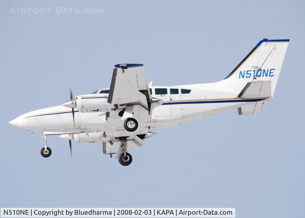 N510NE, 1984 Cessna 402C C/N 402C1001, Approach to 17L.