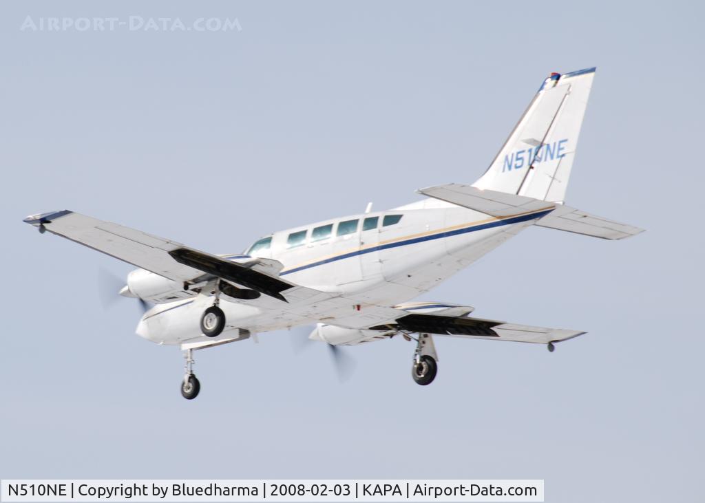 N510NE, 1984 Cessna 402C C/N 402C1001, Approach to 17L.