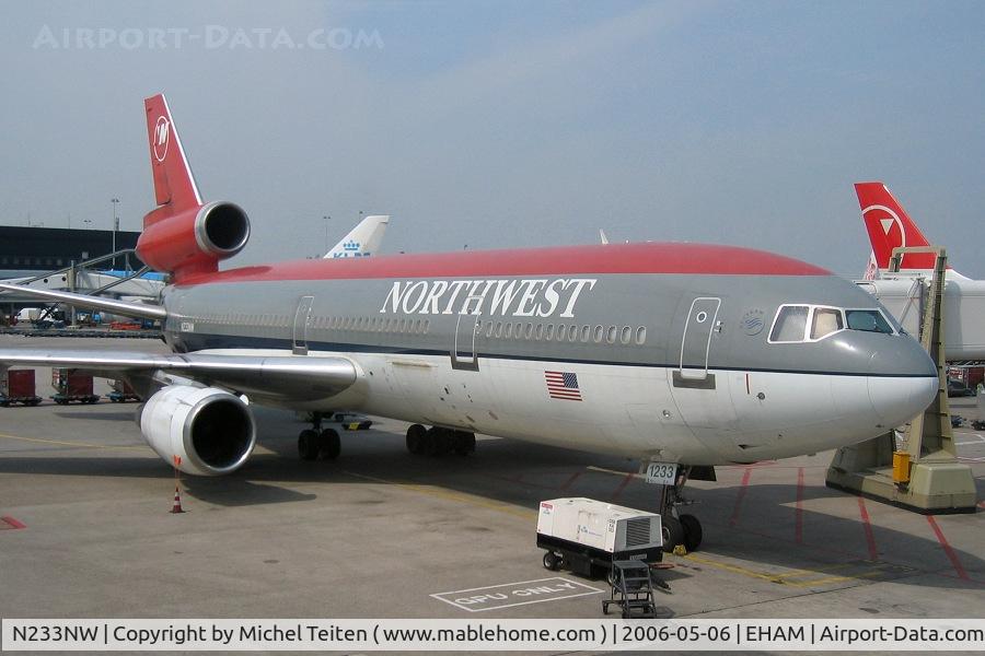 N233NW, 1974 Douglas DC-10-30 C/N 46640, Northwest Airlines