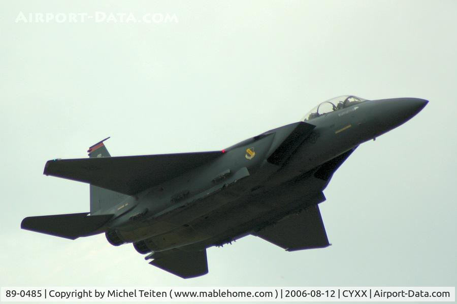 89-0485, 1989 McDonnell Douglas F-15E Strike Eagle C/N 1132/E107, 333rd Fighter Squadron / 4th Fighter Wing