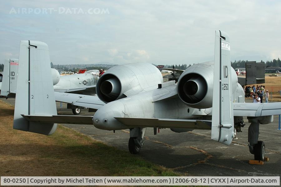 80-0250, 1980 Fairchild Republic A-10C Thunderbolt II C/N A10-0600, 190th Fighter Squadron / 124th Wing Idaho Air National Guard