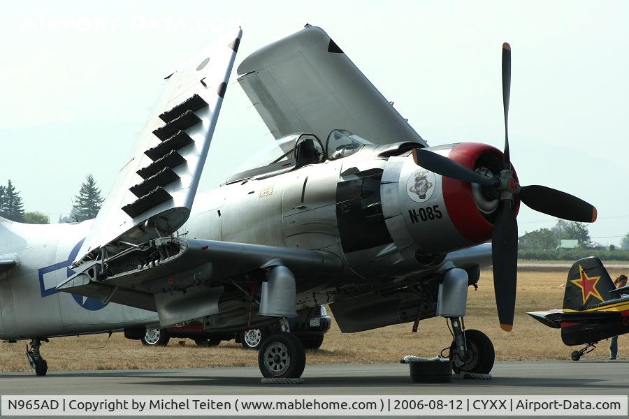 N965AD, 1952 Douglas A-1D Skyraider (AD-4NA) C/N 7765, From to the Heritage Flight Museum in Bellingham (WA)