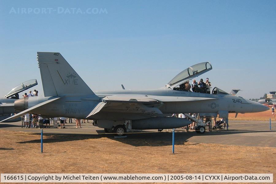 166615, Boeing F/A-18F Super Hornet C/N F108, XE-240 from VX-9