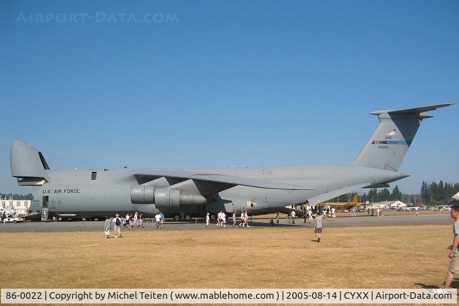 86-0022, 2000 Lockheed C-5B Galaxy C/N 500-0108, 60th Air Mobility Wing - USAF