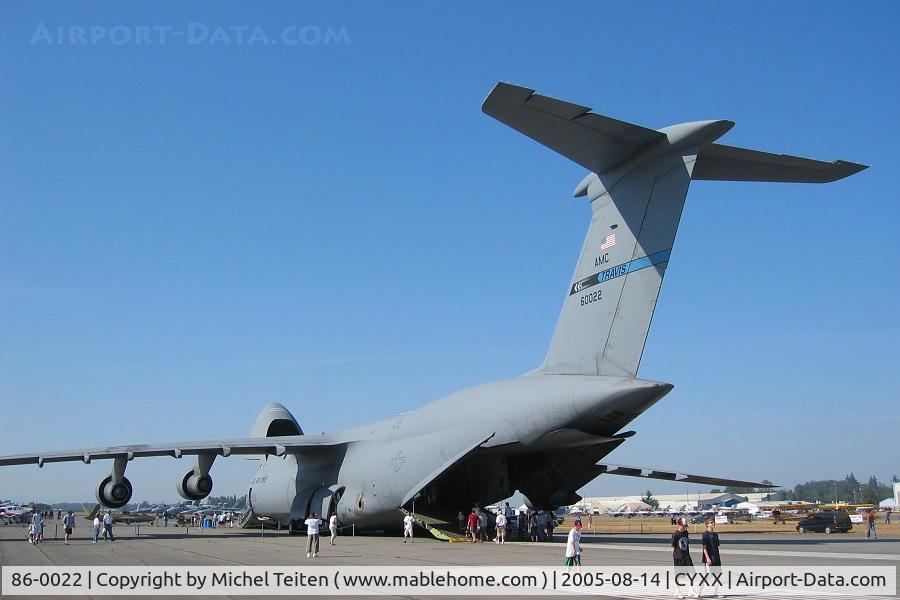 86-0022, 2000 Lockheed C-5B Galaxy C/N 500-0108, 60th Air Mobility Wing - USAF