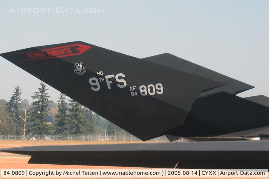 84-0809, 1983 Lockheed F-117A Nighthawk C/N A.4034, 9th Fighter Squadron / 49th Fighter Wing