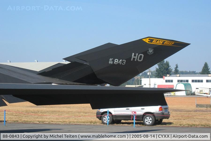 88-0843, 1988 Lockheed F-117A Nighthawk C/N A.4068, 8th Fighter Squadron / 49th Fighter Wing