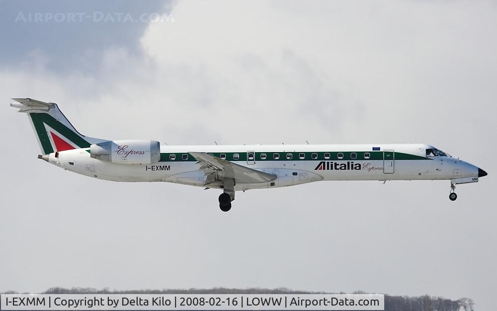 I-EXMM, 2003 Embraer ERJ-145LR (EMB-145LR) C/N 145738, Alitalia Express Embraer 145LR  landing of RWY34