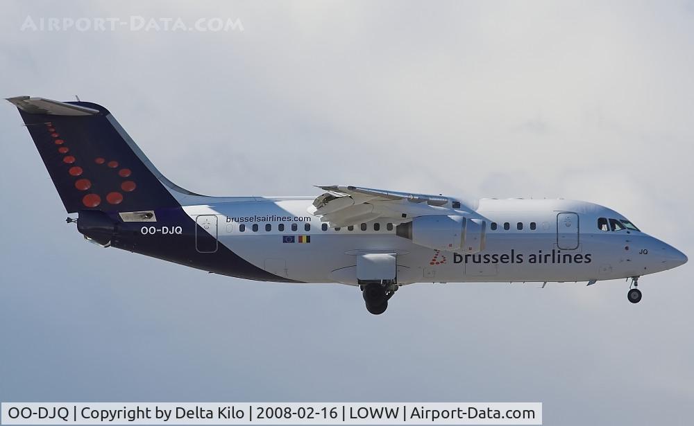 OO-DJQ, 1996 British Aerospace Avro 146-RJ85 C/N E.2289, Brüssels Airlines