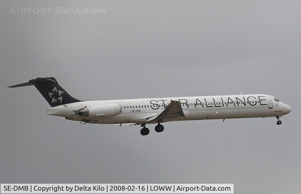 SE-DMB, 1991 McDonnell Douglas MD-81 (DC-9-81) C/N 53314, SAS MD83