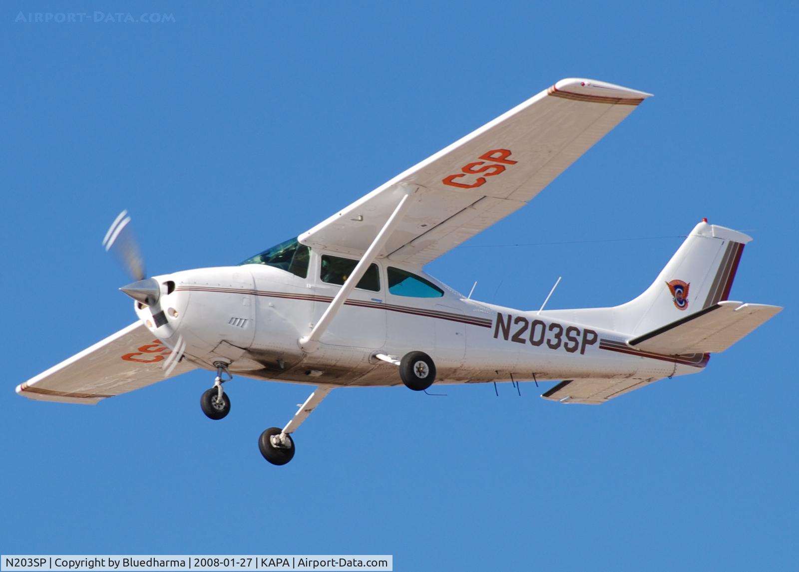 N203SP, 1980 Cessna 182Q Skylane C/N 18267546, CSP on final approach to 17L.