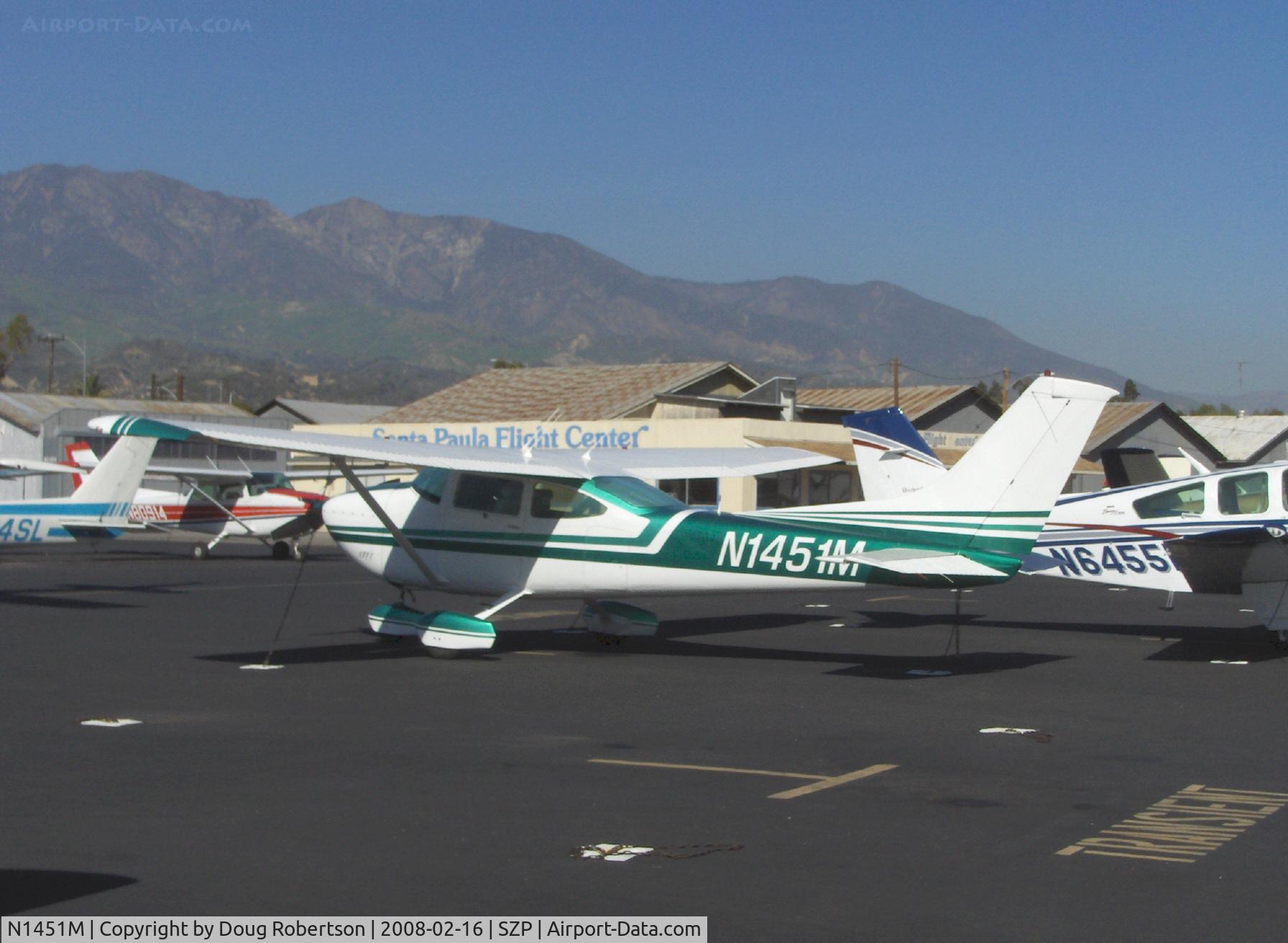 N1451M, 1975 Cessna 182P Skylane C/N 18264335, 1975 Cessna 182P SKYLANE, Continental O-470-S 230 Hp