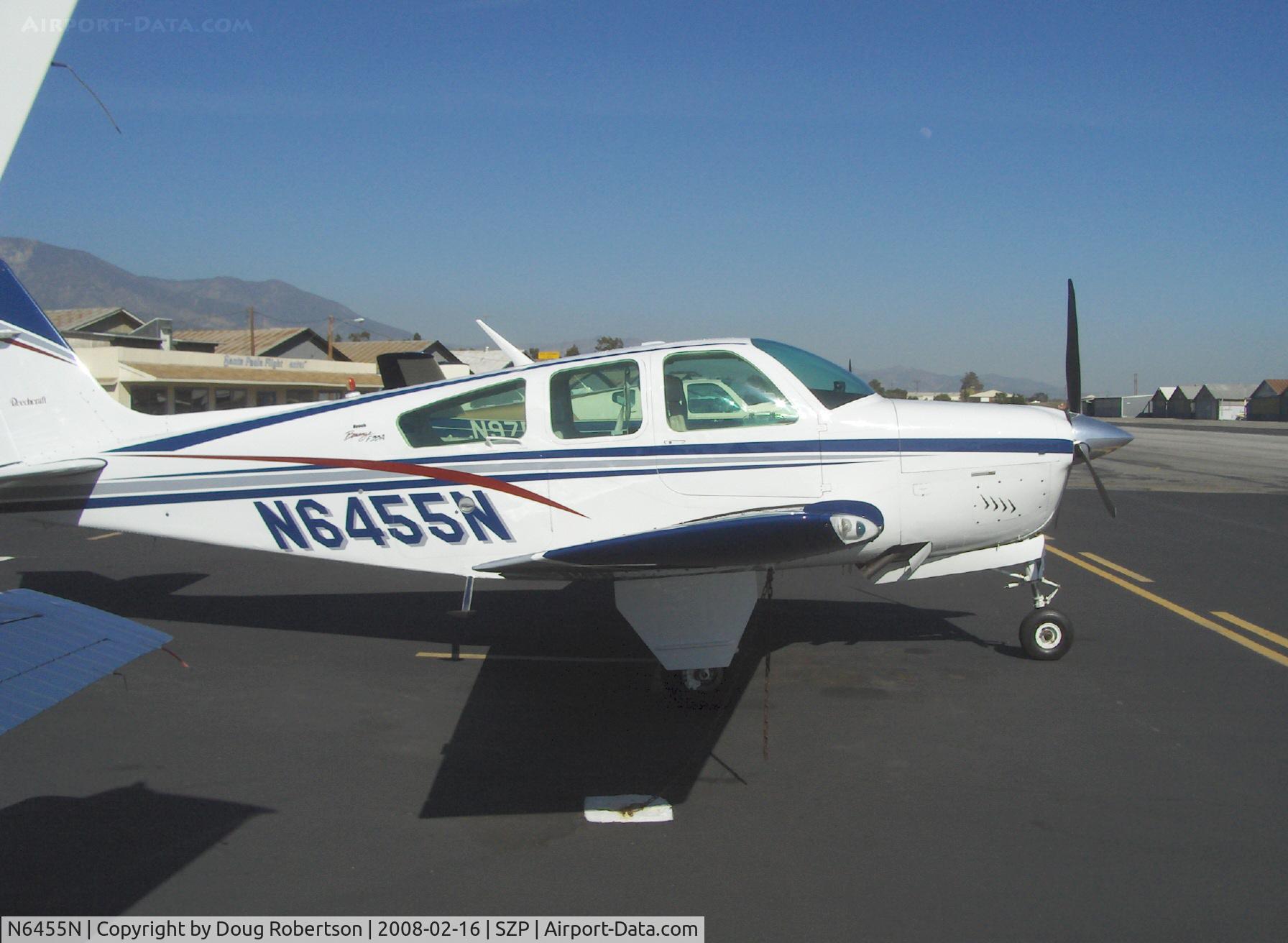 N6455N, 1973 Beech F33A Bonanza C/N CE-424, 1973 Beech F33A BONANZA, Continental IO-520-B 285 Hp, long fuselage version