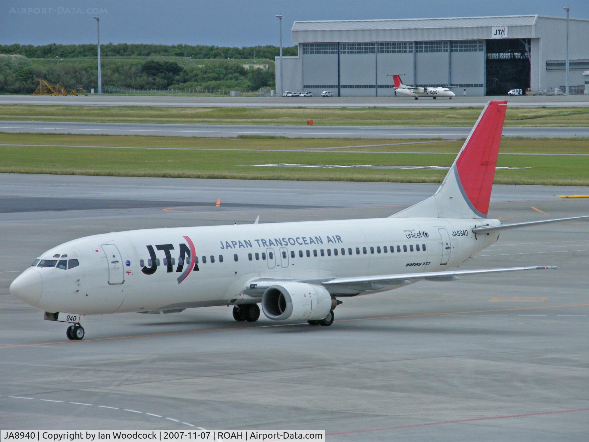 JA8940, 1999 Boeing 737-4Q3 C/N 29487, Boeing 737-4Q3/Japan Transocean Air/Naha