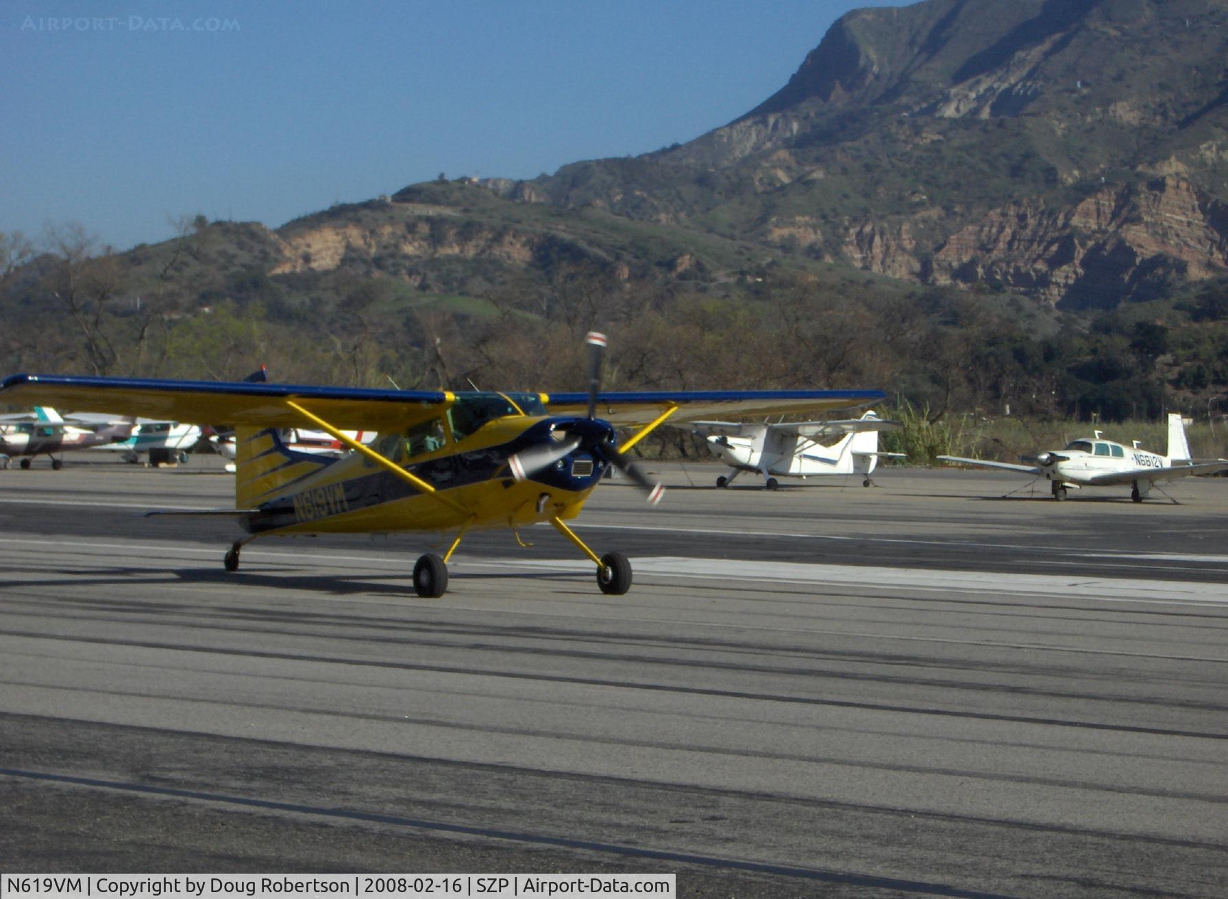 N619VM, 1981 Cessna A185F Skywagon 185 C/N 18504284, 1981 Cessna A185F SKYWAGON, Continental IO-520-D 300 Hp, taxi off Rwy 22