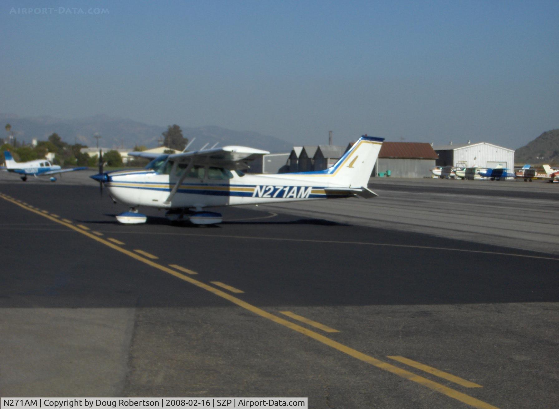 N271AM, 1973 Cessna 172M C/N 17262510, 1973 Cessna 172M, Lycoming O-320-E2D 150 Hp, taxi
