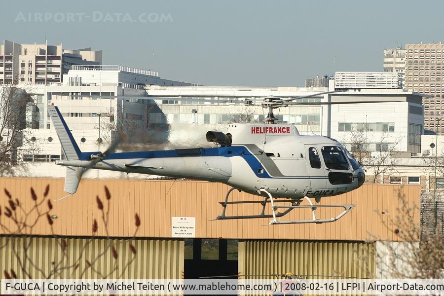 F-GUCA, Eurocopter AS-350B-3 Ecureuil Ecureuil C/N 3558, Helifrance arriving at Issy