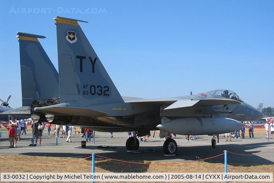 83-0032, McDonnell Douglas F-15C Eagle C/N 0883/C292, From 2nd Fighter Squadron / 325th Fighter Wing