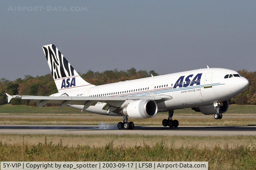 5Y-VIP, 1991 Airbus A310-308 C/N 620, arriving from Mombasa landing on rwy 16