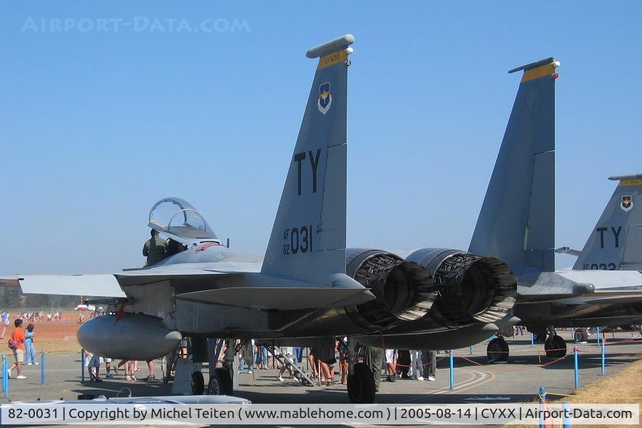 82-0031, McDonnell Douglas F-15C Eagle C/N 0847/C262, From 2nd Fighter Squadron / 325th Fighter Wing