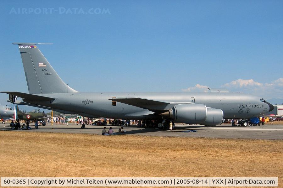 60-0365, 1960 Boeing KC-135R Stratotanker C/N 18140, From 127th Air Refueling Squadron / 184th Air Refueling Wing Kansas Air National Guard
