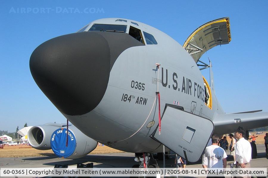 60-0365, 1960 Boeing KC-135R Stratotanker C/N 18140, From 127th Air Refueling Squadron / 184th Air Refueling Wing Kansas Air National Guard