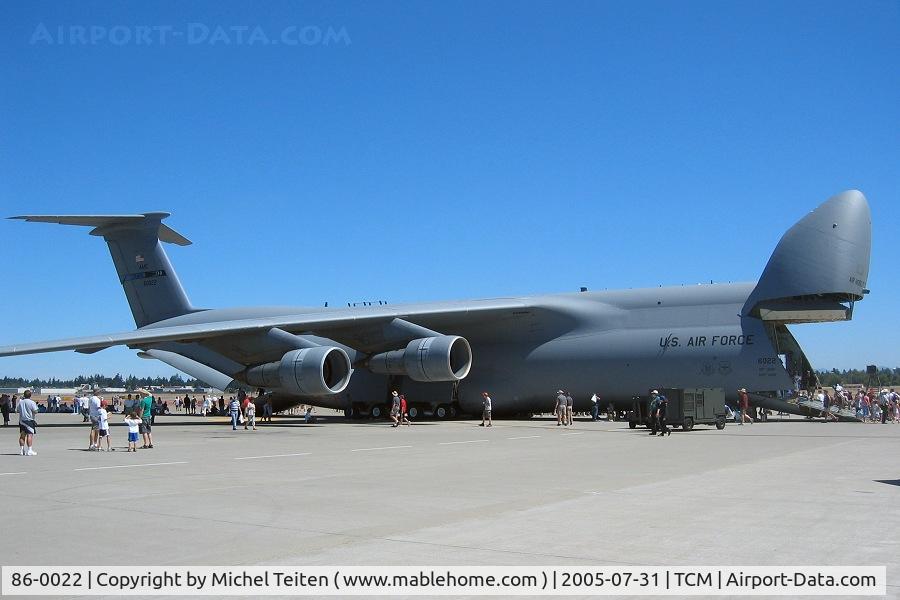 86-0022, 2000 Lockheed C-5B Galaxy C/N 500-0108, 60th Air Mobility Wing - USAF