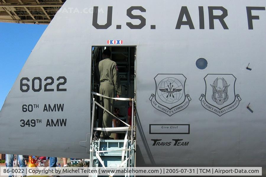 86-0022, 2000 Lockheed C-5B Galaxy C/N 500-0108, 60th Air Mobility Wing - USAF