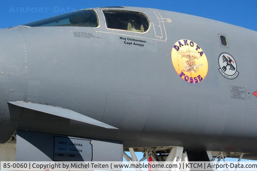 85-0060, 1985 Rockwell B-1B Lancer C/N 20, 34th Bomb Squadron / 28th Bomb Wing