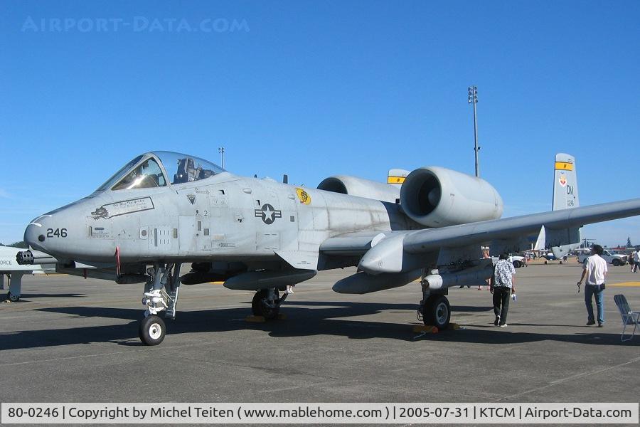 80-0246, 1980 Fairchild Republic A-10A Thunderbolt II C/N A10-0596, 357th Fighter Squadron / 355th Wing