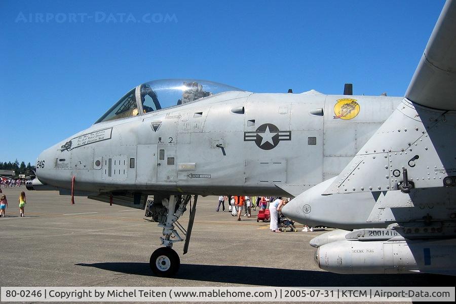 80-0246, 1980 Fairchild Republic A-10A Thunderbolt II C/N A10-0596, 357th Fighter Squadron / 355th Wing