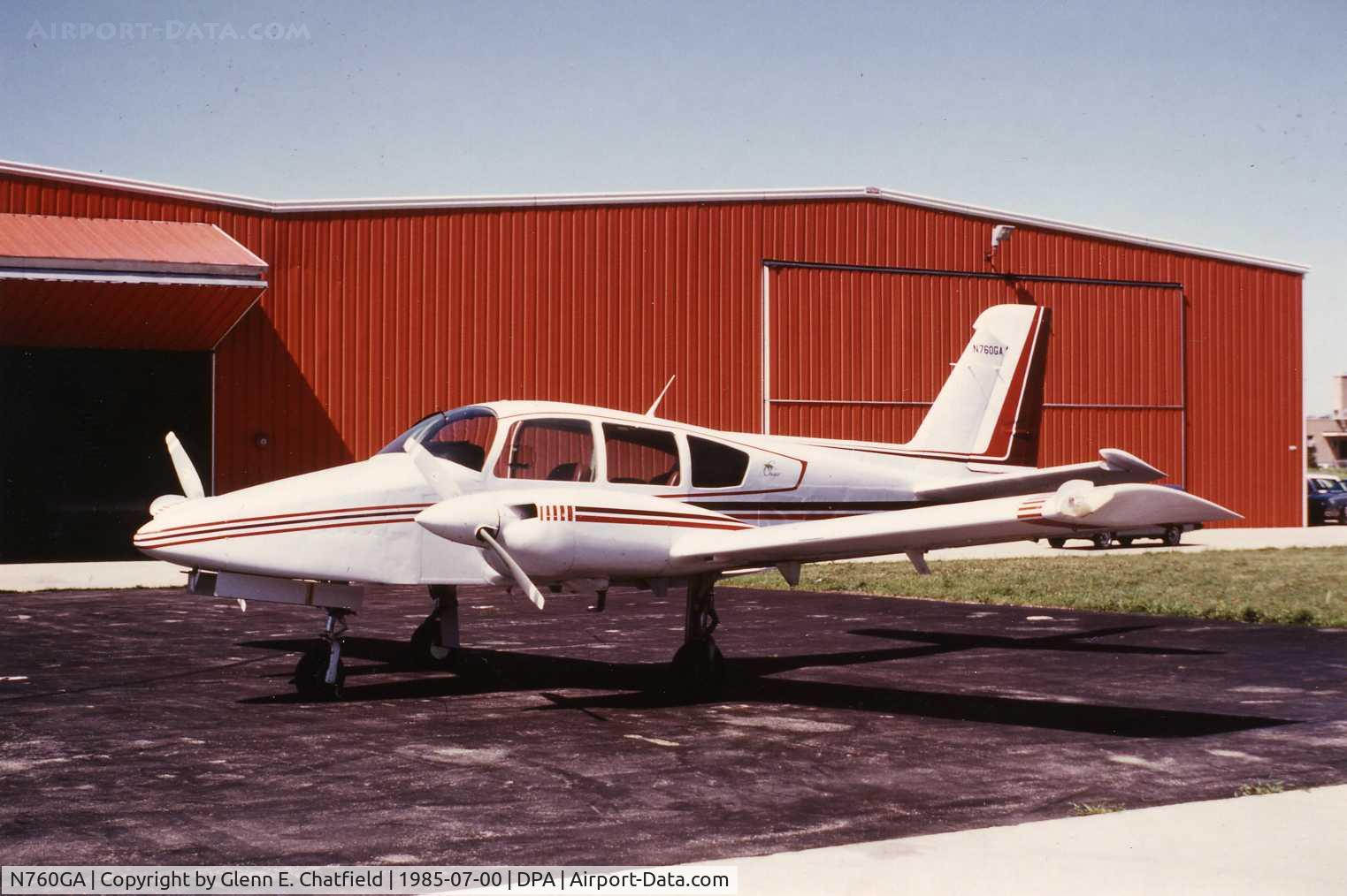 N760GA, 1978 Grumman GA-7 Cougar C/N 47, Photo taken for aircraft recognition training.  Grumman Cougar