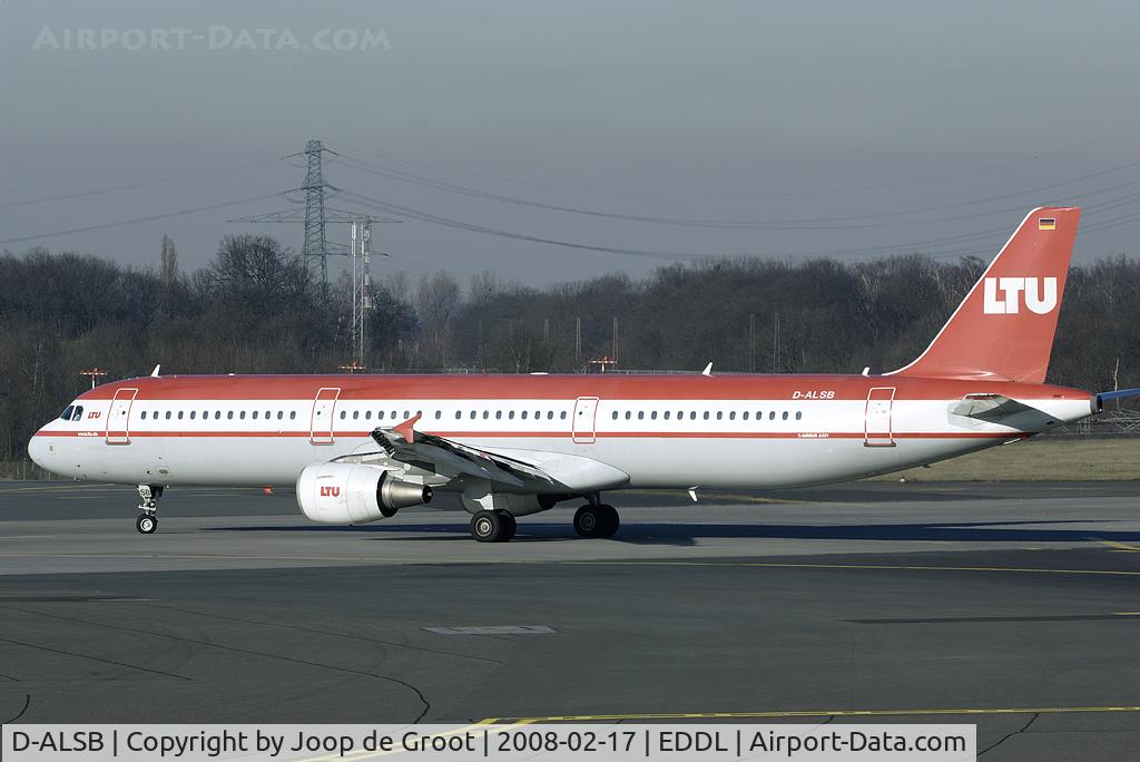 D-ALSB, 2003 Airbus A321-211 C/N 1994, Seen turning onto the runway in the last sunlight of the day.