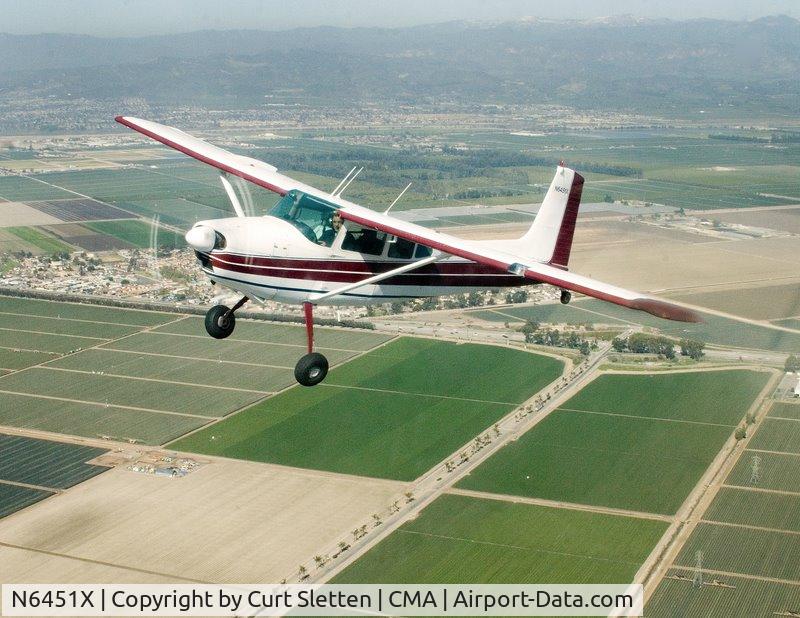 N6451X, 1960 Cessna 180D C/N 18050951, Out of CMA