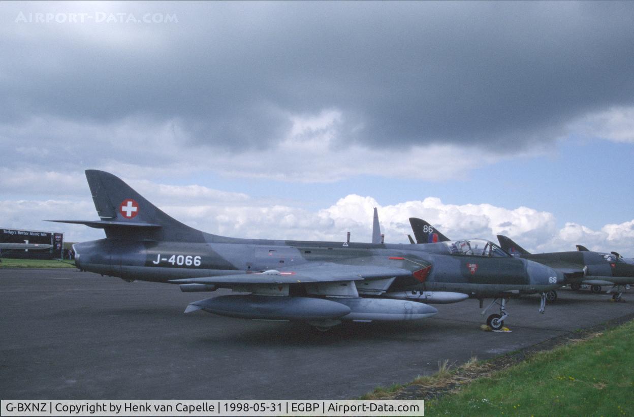 G-BXNZ, 1962 Hawker Hunter F.58 C/N 41H-697433, Ex Swiss Air Force Hunter J-4066