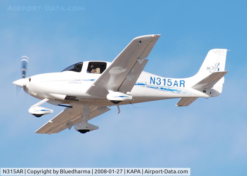 N315AR, 2007 Cirrus SR20 G2 C/N 1860, Approach to 17L.