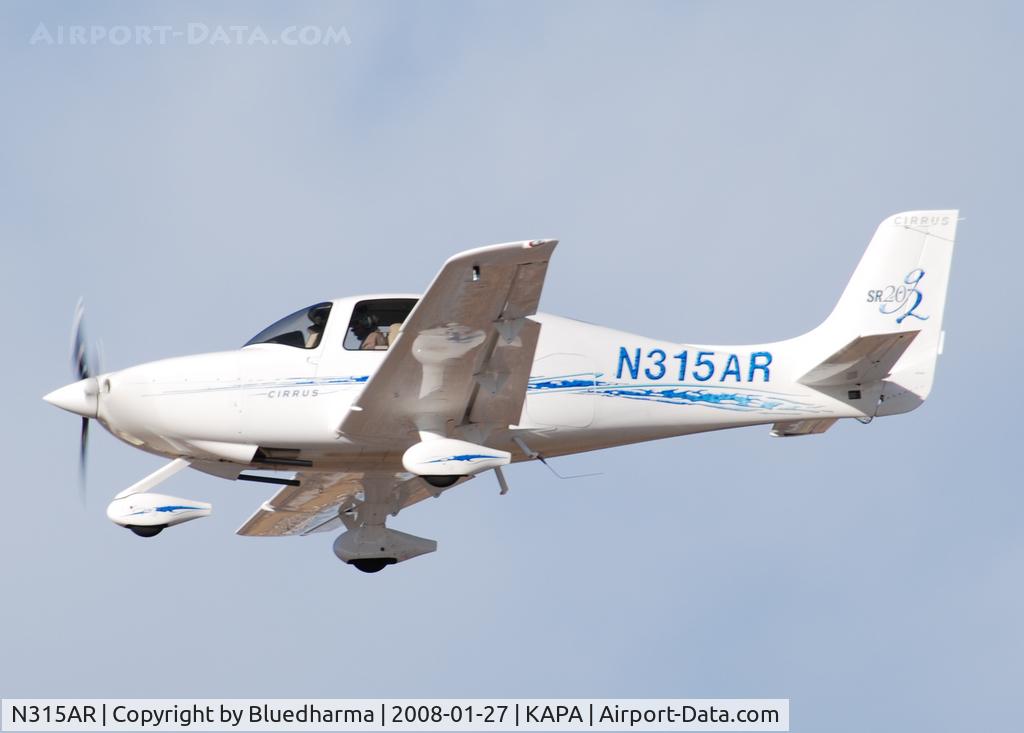 N315AR, 2007 Cirrus SR20 G2 C/N 1860, Approach to 17L.