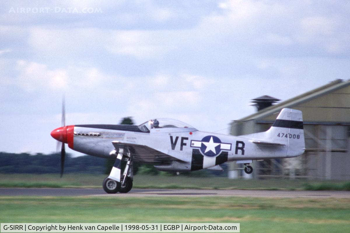 G-SIRR, 1944 North American P-51D Mustang C/N 122-39798, David Gilmour's Mustang at Kemble airfield, UK