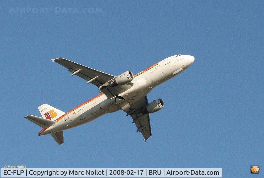 EC-FLP, 1991 Airbus A320-211 C/N 266, Taking of at Brussels Airport