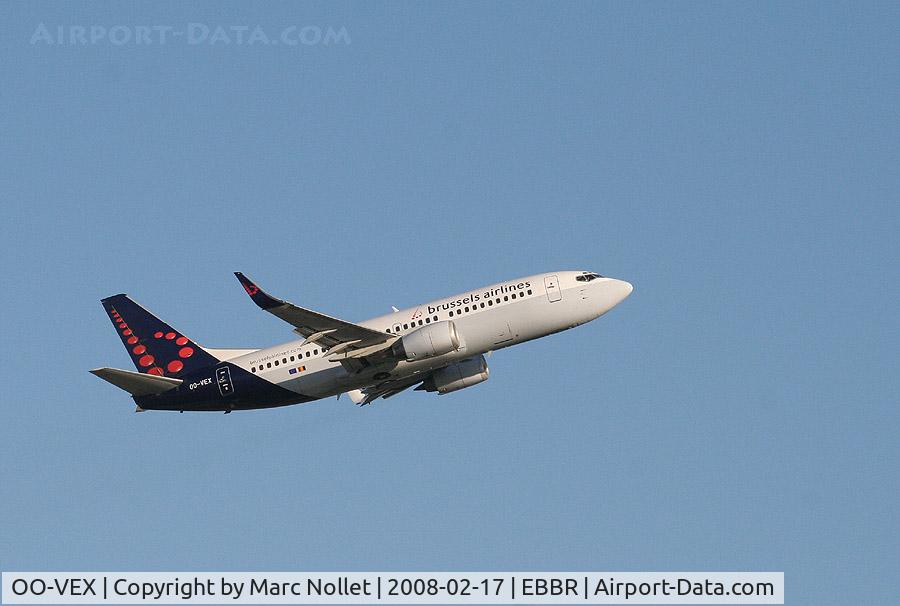 OO-VEX, 1997 Boeing 737-36N C/N 28670, Taking of at Brussels Airport