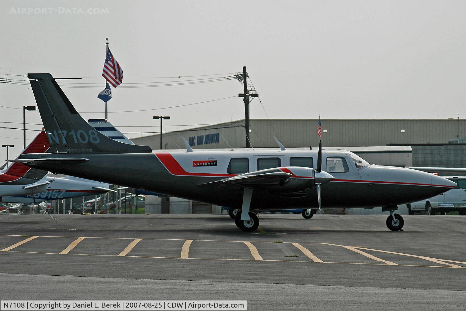 N7108, 1977 Smith Aerostar 601P C/N 61P-0405-142, Interesting Aerostar visits NJ from Florida.