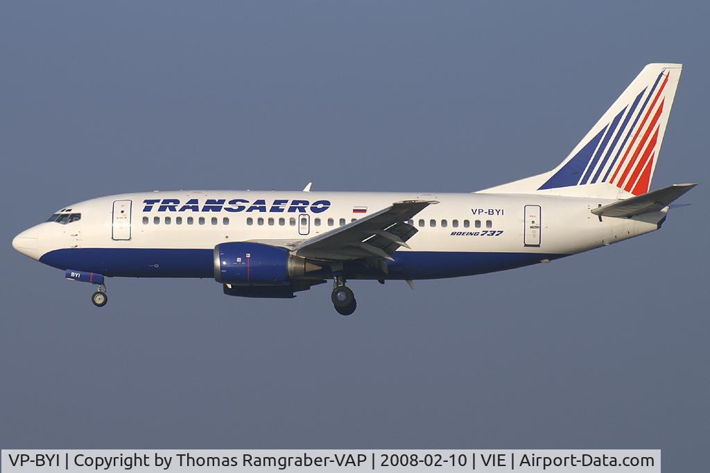 VP-BYI, 1998 Boeing 737-524 C/N 28921, Transaero Airlines Boeing 737-500