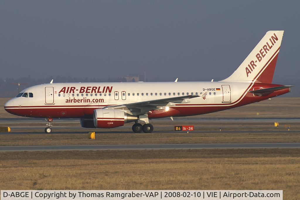 D-ABGE, 2007 Airbus A319-111 C/N 3139, Air Berlin Airbus A319