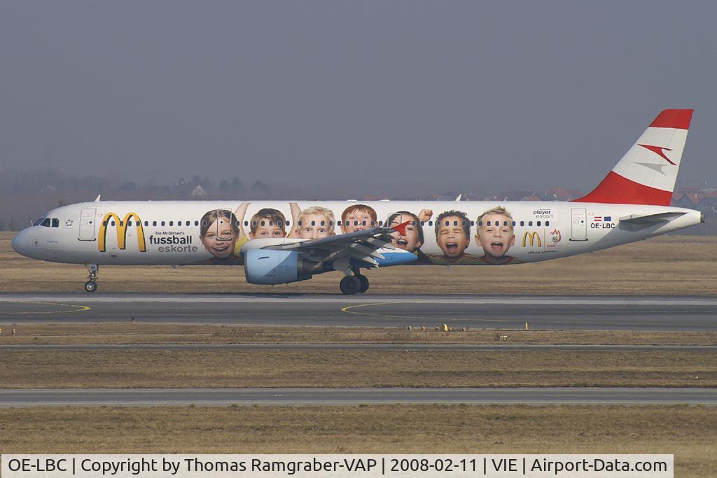 OE-LBC, 1996 Airbus A321-111 C/N 581, Austrian Airlines Airbus A321