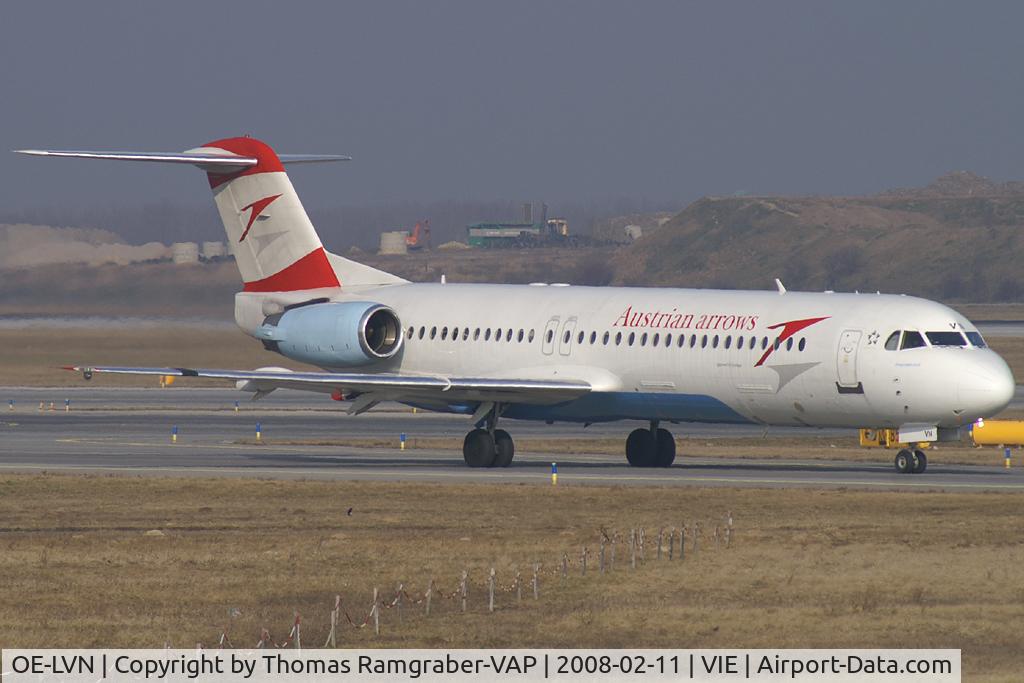 OE-LVN, 1991 Fokker 100 (F-28-0100) C/N 11367, Austrian Arrows Fokker 100
