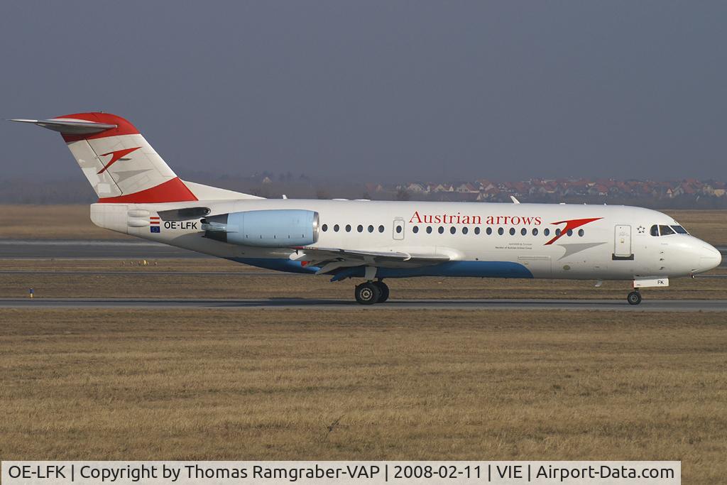 OE-LFK, 1995 Fokker 70 (F-28-0070) C/N 11555, Austrian Arrows Fokker 70