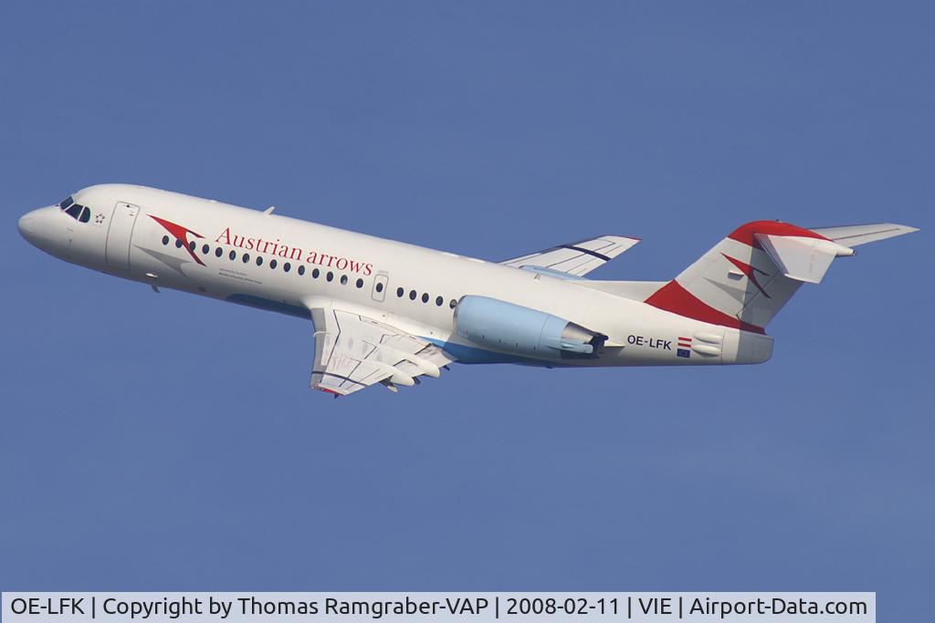 OE-LFK, 1995 Fokker 70 (F-28-0070) C/N 11555, Austrian Arrows Fokker 70
